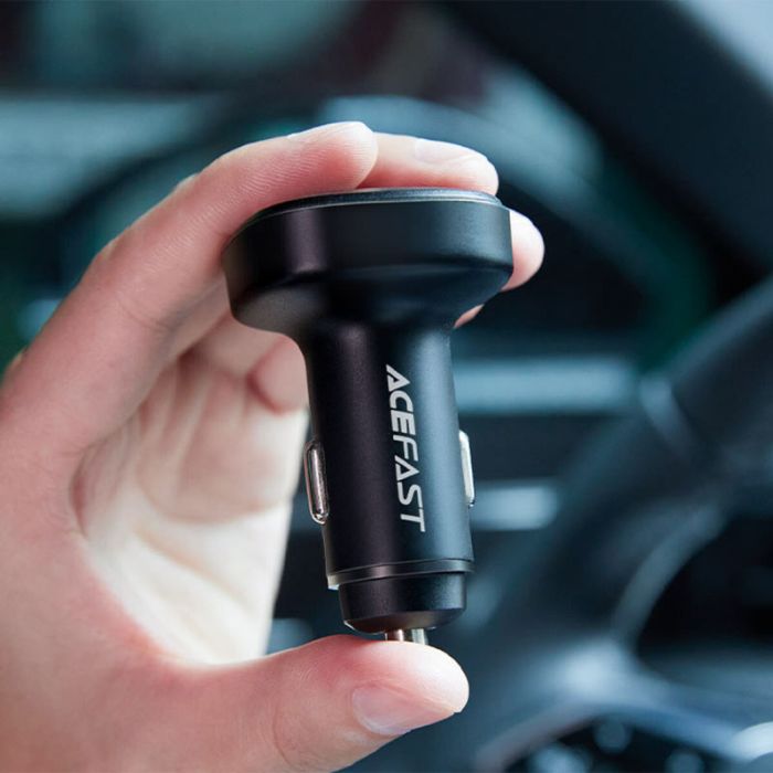 АЗП Acefast B9 three port metal car charger 66W (2USB-A/1C)