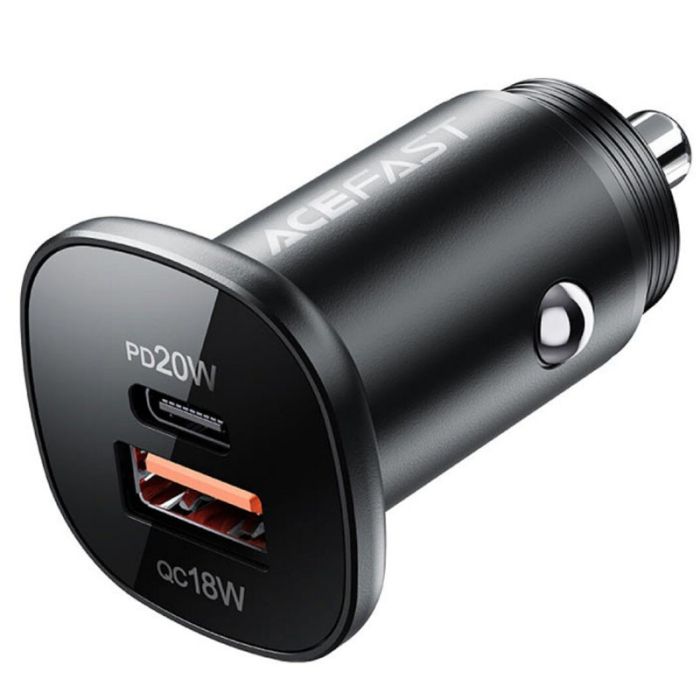 АЗП Acefast B1 mini dual-port metal car charger 38W (1USB-A/1C)