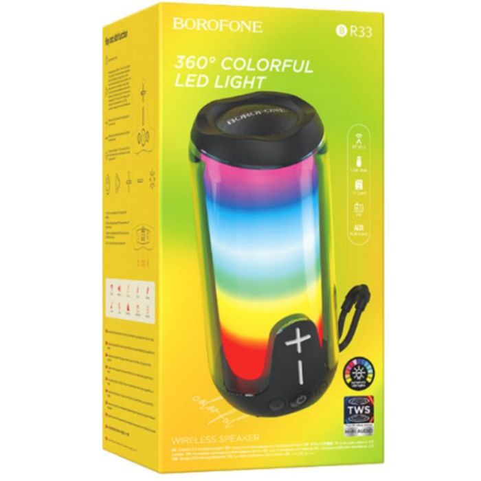 Bluetooth Колонка Borofone BR33 Pulse color sports