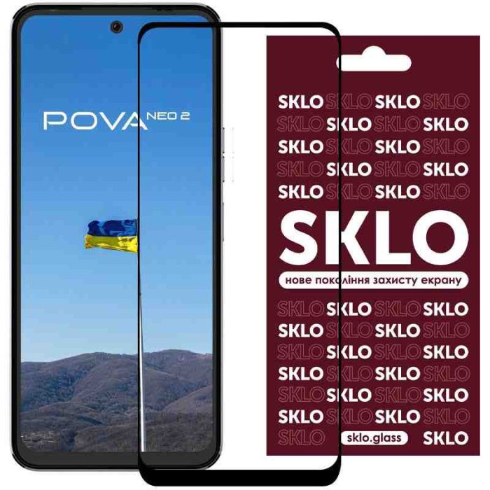 Захисне скло SKLO 3D для TECNO Pova Neo 2 (LG6n)