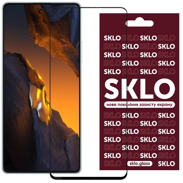 Захисне скло SKLO 3D для Xiaomi Poco X5 Pro 5G / Note 12 Pro 5G /12 Pro+ 5G
