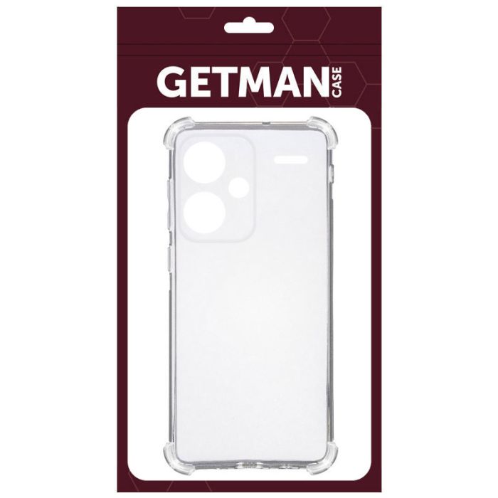 TPU чохол GETMAN Ease logo посилені кути Full Camera для Xiaomi Redmi Note 13 Pro+