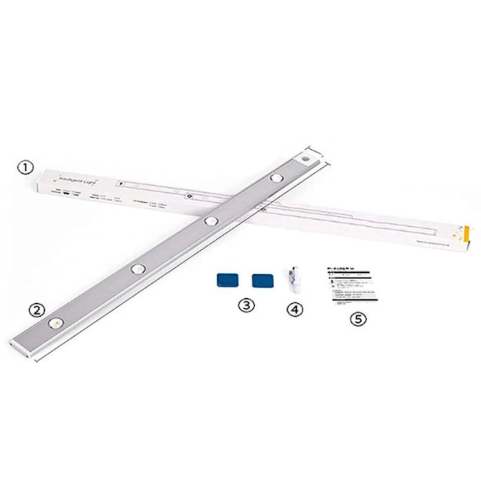 Сенсорний світильник LED з датчиком руху MZ-L1602 (40*10*200mm)
