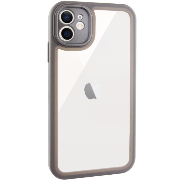 TPU чохол Transparent + Colour 1,5mm для Apple iPhone 12 (6.1")