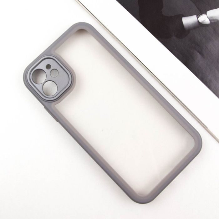 TPU чохол Transparent + Colour 1,5mm для Apple iPhone 12 (6.1")