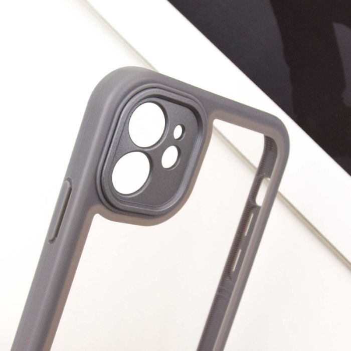 TPU чохол Transparent + Colour 1,5mm для Apple iPhone 12 (6.1")