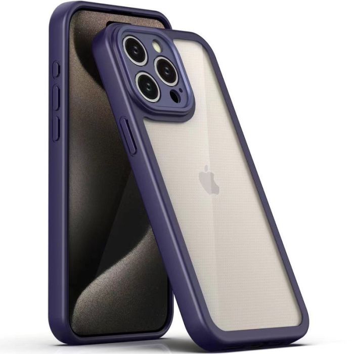 TPU чохол Transparent + Colour 1,5mm для Apple iPhone 12 Pro Max (6.7")
