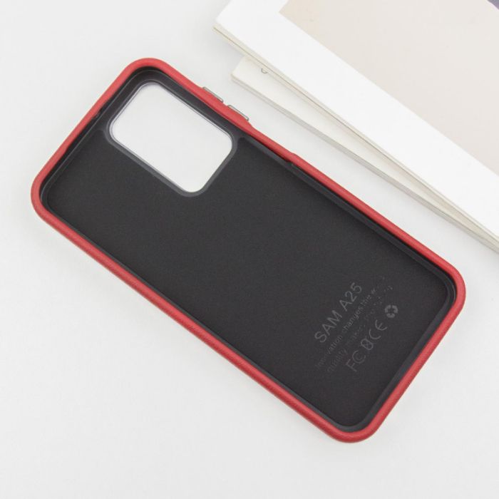 Шкіряний чохол Leather Case Metal Buttons для Samsung Galaxy S24 / S25