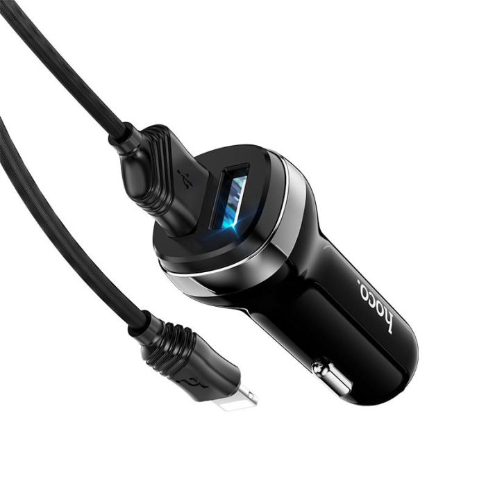 АЗП Hoco Z40 Superior 2.4A (2USB-A) + кабель USB to Lightning