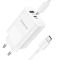 МЗП Borofone BN10 Sunlight PD65W (1USB-A/1C) + кабель Type-C to Type-C