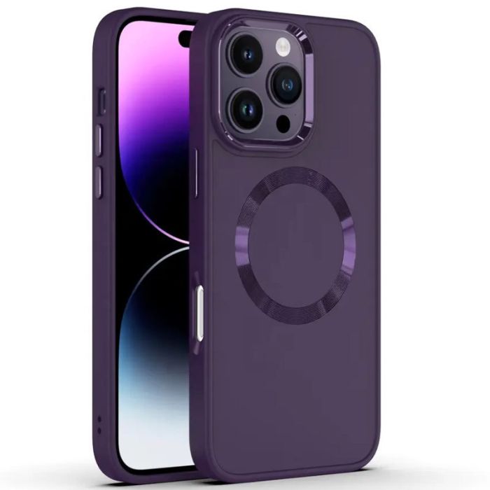 TPU чохол Bonbon Metal Style with MagSafe для Apple iPhone 16 Pro (6.3")