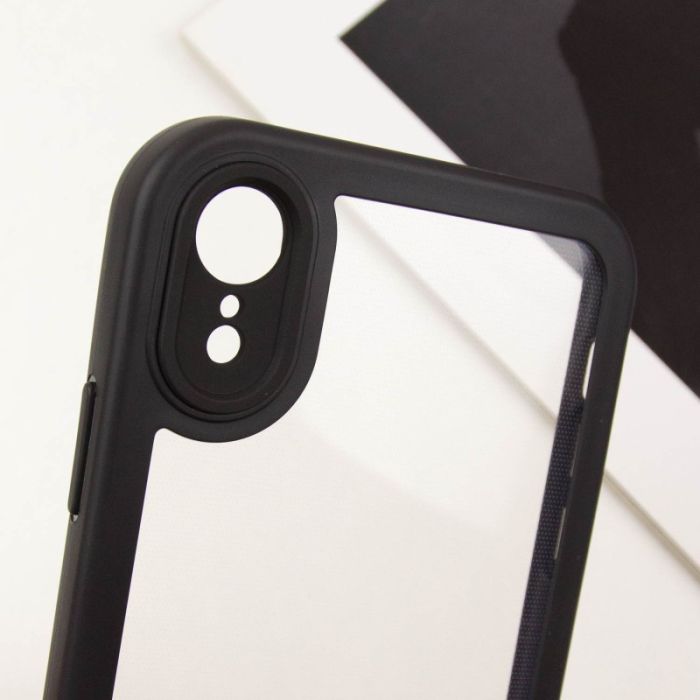 TPU чохол Transparent + Colour 1,5mm для Apple iPhone XR (6.1")