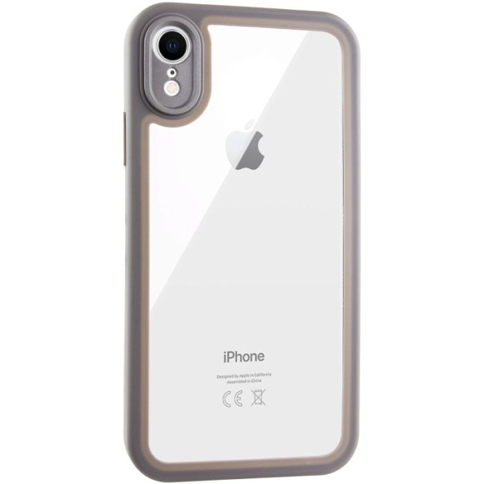 TPU чохол Transparent + Colour 1,5mm для Apple iPhone XR (6.1")