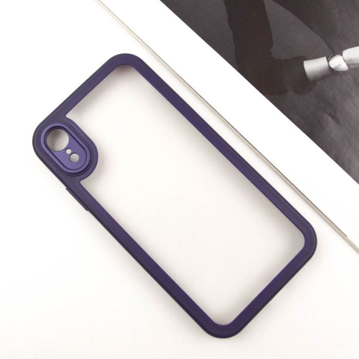 TPU чохол Transparent + Colour 1,5mm для Apple iPhone XR (6.1")