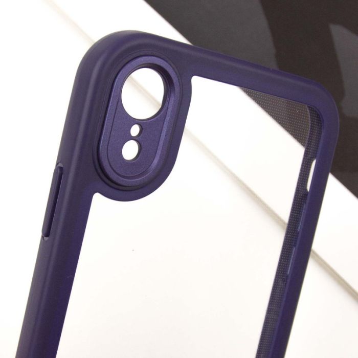 TPU чохол Transparent + Colour 1,5mm для Apple iPhone XR (6.1")