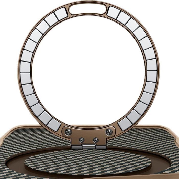 TPU+PC чохол Metal Buttons with MagSafe Carbon Ring для Apple iPhone 16 Pro Max (6.9")
