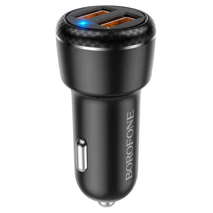 АЗП Borofone BZ17 Core QC3.0 3A (2USB-A) + кабель USB to Type-C